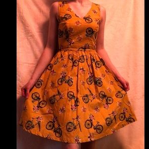 Modcloth Zest of the Bunch Bicycle A-Line Dress